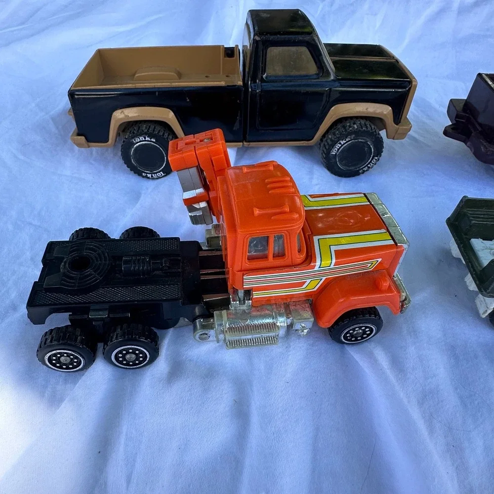 Vintage Toy Vehicle Lot Kids Tonka Fair Retro Diecast Trucks Buggy Nostalgia